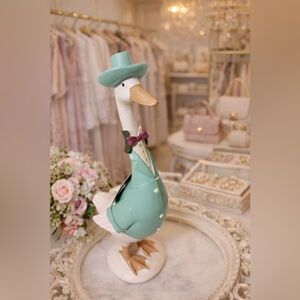 Martha’ Stewart Charming Goose 2026 TJ Maxx  Figurine with Hat and Bow Tie
